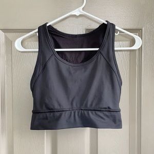 Athleta Sports Bra Movement Black Cut Out Back